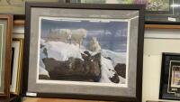 LARGE WOLF PRINT - &ldquo;ARCTIC ALLIANCE&rdquo; BY DANIEL SMITH