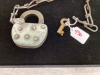 CPR PADLOCK WITH KEY AND CHAIN - 4