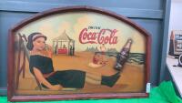 COCA-COLA PICTURE ON WOOD