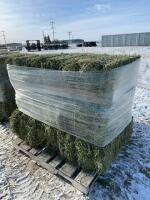 Pallet of third cut alfalfa hay