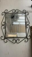 WALL MIRROR W/ METAL FRAME