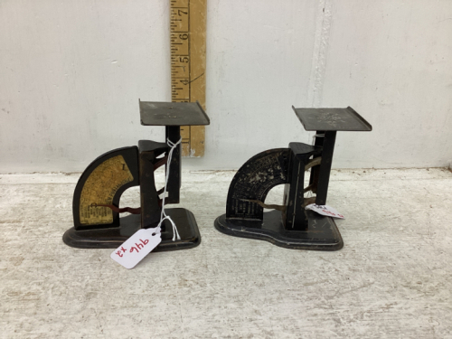 2 SMALL ANTIQUE POSTAL SCALES