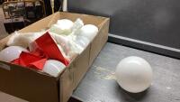 (6) LIGHT GLOBES - WHITE