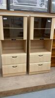 (2) MATCHING PALLISER CABINETS