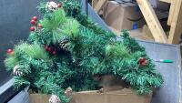 CHRISTMAS GARLAND WITH MINI LIGHTS