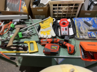 Two boxes, miscellaneous tools