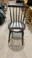 VINTAGE BROWN KITCHEN CHAIR