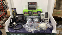ASSORTED BOX OF LED LIGHTS & MISC