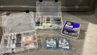 BOX W/SCREW IN ANCHORS, DRYWALL SCREWS, PLUGS