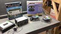 COBRA CB RADIO, NETRIK 4&rdquo;X10&rdquo; SPEAKER, PIONEER AMP, VEHICLE RADIO/CASSETTE PLAYER