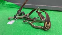 SET OF SPURS W/ LEATHER STRAPS