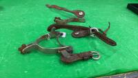 SET OF SPURS W/ LEATHER STRAPS
