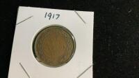 1917 CANADIAN LARGE 1 CENT COIN