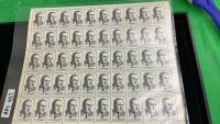 FULL UNCUT SHEET OF STAMPS - 7 CENT