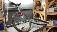 UNICYCLE AND 2 BIKE TIRES ON RIMS