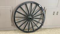 VINTAGE BUGGY WHEEL W/ METAL RIM
