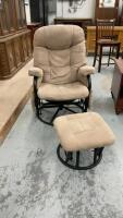 MICROSUEDE GLIDER ROCKER W/ OTTOMAN
