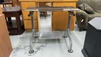 INNOVEX CHROME & GLASS DESK