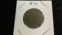 1896 CANADIAN LARGE 1 CENT COIN