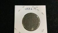 1882 H CANADIAN LARGE 1 CENT COIN