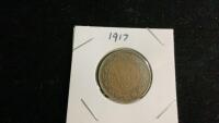 1917 CANADIAN LARGE 1 CENT COIN