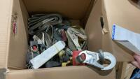 BOX OF STRAPS, MILLER RETRACTABLE LAYNARD