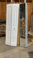 (2) BIFOLD DOORS - ONE IS MIRRORED