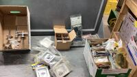 (2)BOXES - TRUCK BOX LATCHES, ANCHORS, TRUCK TOOL BOX HINGES
