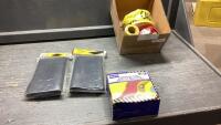 BOX W/ TOOLBOX LINERS, BARRACADE TAPE