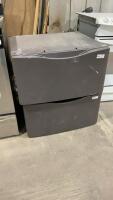 (2) WASHER/DRYER PEDESTAL BASES - BROWN