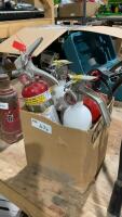 (4) SMALL FIRE EXTINQUISHERS