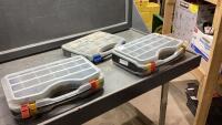 (3) STORAGE/ORGANIZER BOXES