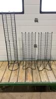 (3) METAL RACKS