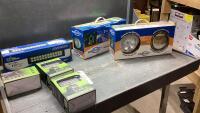 BOX W/LIGHT BAR, SWITCH CONTROL, OFF ROAD LIGHTS, BLIND SPOT MIRRORS WITH HALOGEN BACK UP LIGHTS