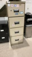 TWO TONE 4-DRAWER FILING CABINET - LEGAL SIZE