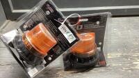 (2) STROBE BEACON LIGHTS - AMBER