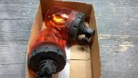 (2) ROTARY BEACON LIGHTS - AMBER