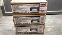 (3)BOXES OF 75 WATT EQUIVALANT FLUORESCNET UP/DOWN WALL LIGHT