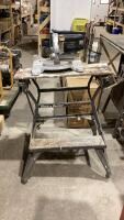 BLACK & DECKER WORKMATE BENCH WITH MASTERCRAFT COMPOUND MITER SAW