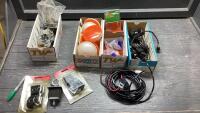 TRAILER WIRING, LIGHTS, STICK ON REFLECTORS, MOUNTING BRACKETS