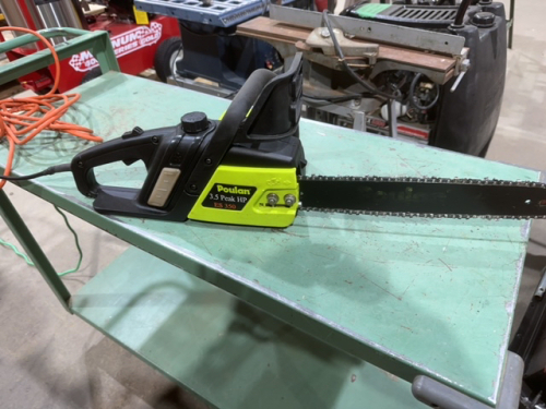 Poulan 3.5 hp electric chainsaw.