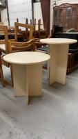 (2) ROUND SIDE TABLES