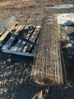 Pair of 4x4 ground stakes and concrete wire