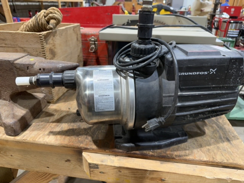 Grundfos electric yard pump