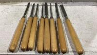 SHOP BOX OF VARIOUS GREENLEE CHISELS