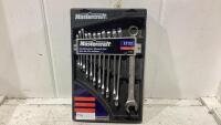 MASTERCRAFT COMBINATION WRENCH SET 12 PC
