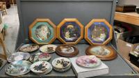 COLLECTOR PLATES IN GOOD LIDDED TOTE