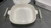(4) CORNING WARE CASSEROLES - BLUE CORNFLOWER - 3