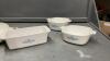 (4) CORNING WARE CASSEROLES - BLUE CORNFLOWER - 4