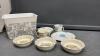 COLLECTION OF BUNNYKINS DISHES BY ROYAL DOULTON & ROYAL ELFLEDA DISH SET